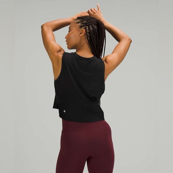 Lululemon Mesh Back Cropped Train Tank Top
| Small | Black - Picture 3 of 12